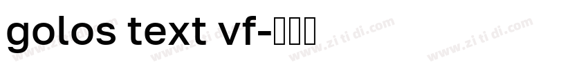 golos text vf字体转换